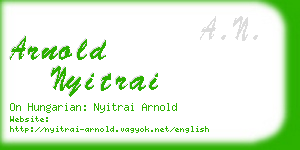 arnold nyitrai business card